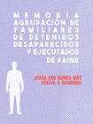 Memoria agrupación de familiares de detenidos desaparecidos y ejecutados de Paine viñeta