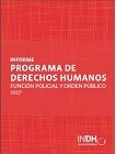 Informe programa de derechos humanos : Función policial y orden público 2017 viñeta